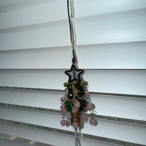 Christmas Tree Glass Beaded Chandelier Hanging Ornament